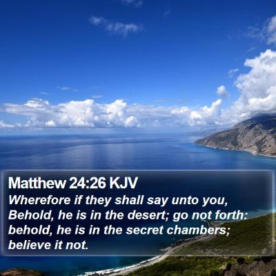 Matthew 24:26 KJV Bible Verse Image