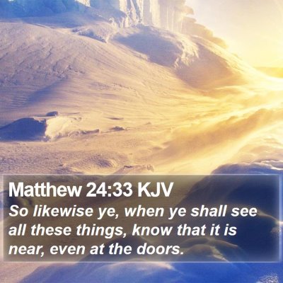 Matthew 24:33 KJV Bible Verse Image