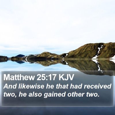 Matthew 25:17 KJV Bible Verse Image