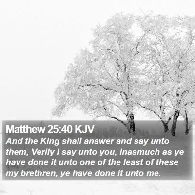 Matthew 25:40 KJV Bible Verse Image