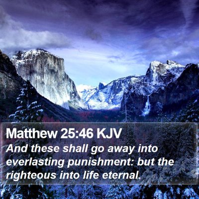 Matthew 25:46 KJV Bible Verse Image