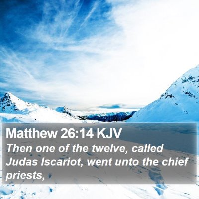 Matthew 26:14 KJV Bible Verse Image