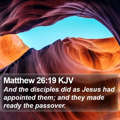 Matthew 26:19 KJV Bible Verse Image
