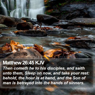 Matthew 26:45 KJV Bible Verse Image