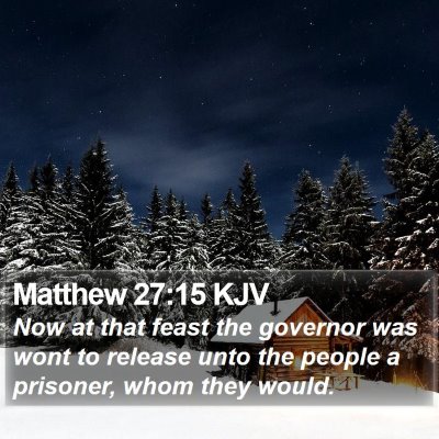 Matthew 27:15 KJV Bible Verse Image
