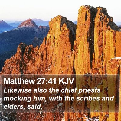 Matthew 27:41 KJV Bible Verse Image