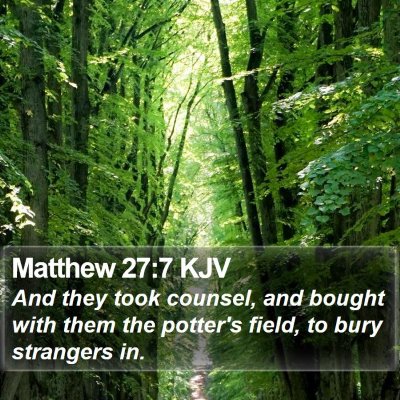 Matthew 27:7 KJV Bible Verse Image