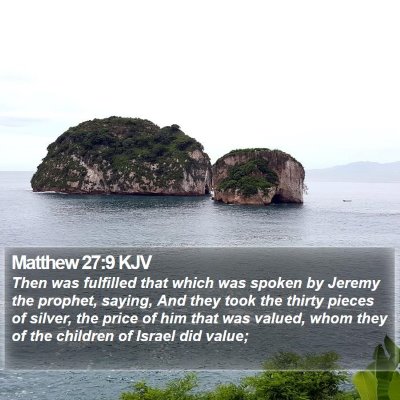 Matthew 27:9 KJV Bible Verse Image