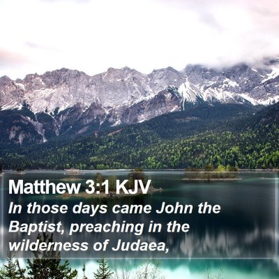 Matthew 3:1 KJV Bible Verse Image