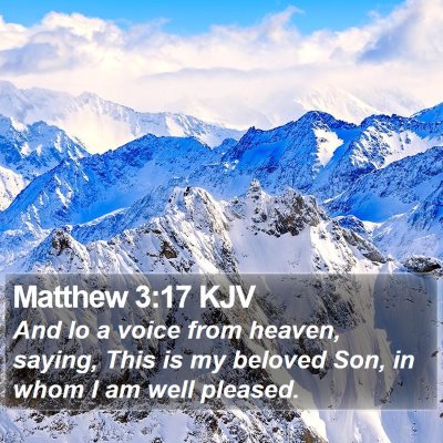 Matthew 3:17 KJV Bible Verse Image