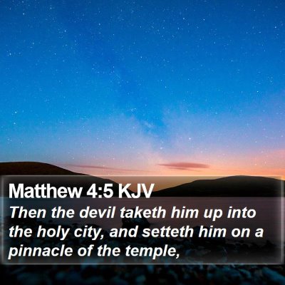 Matthew 4:5 KJV Bible Verse Image