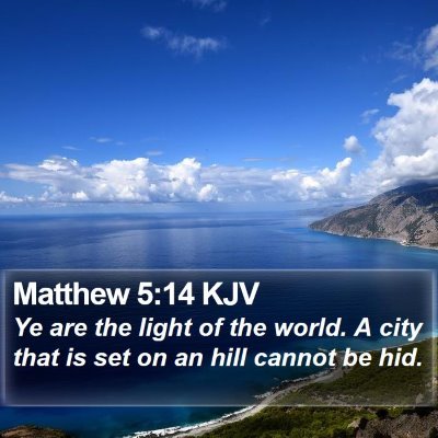 Matthew 5:14 KJV Bible Verse Image