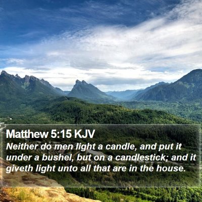 Matthew 5:15 KJV Bible Verse Image