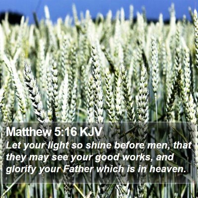 Matthew 5:16 KJV Bible Verse Image