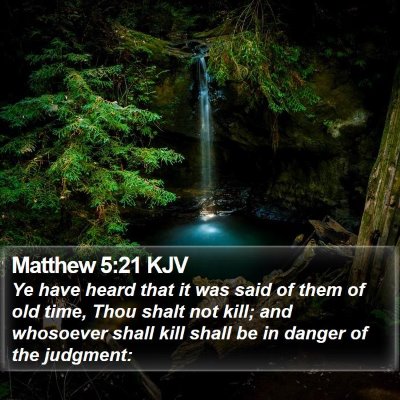 Matthew 5:21 KJV Bible Verse Image