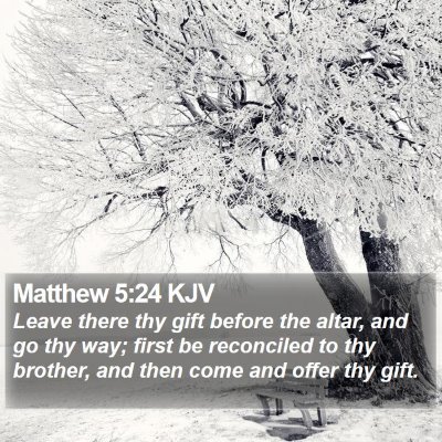 Matthew 5:24 KJV Bible Verse Image