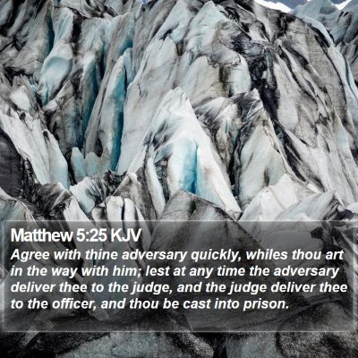 Matthew 5:25 KJV Bible Verse Image