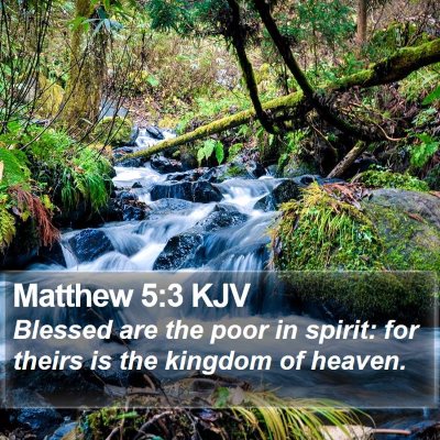 Matthew 5:3 KJV Bible Verse Image