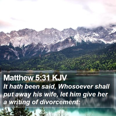 Matthew 5:31 KJV Bible Verse Image