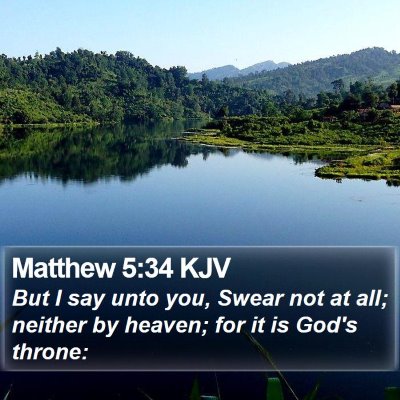 Matthew 5:34 KJV Bible Verse Image