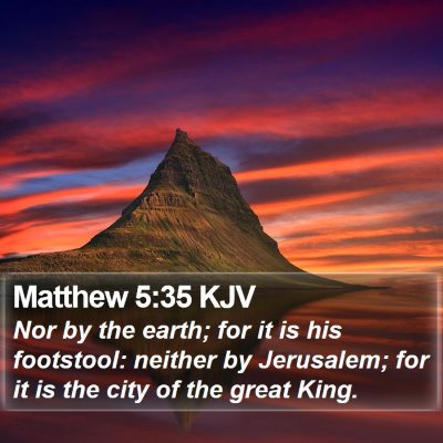 Matthew 5:35 KJV Bible Verse Image