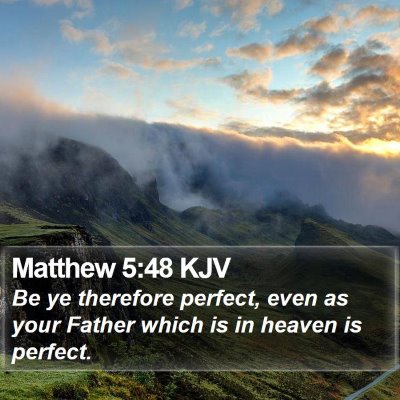 Matthew 5:48 KJV Bible Verse Image