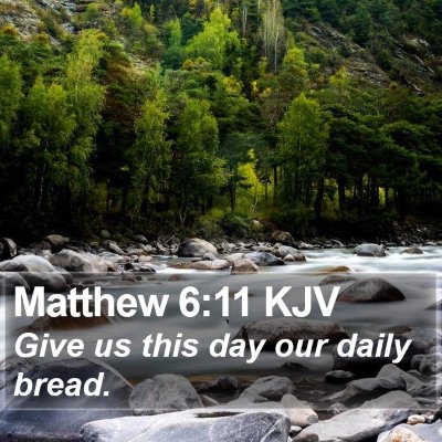 Matthew 6:11 KJV Bible Verse Image