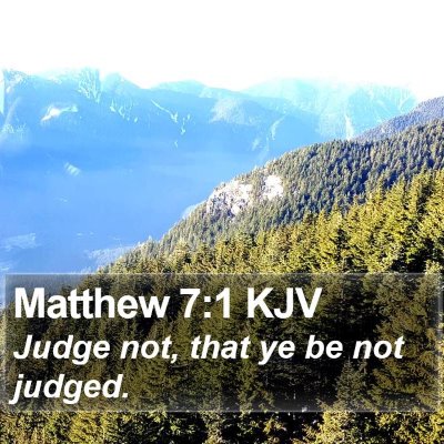 Matthew 7:1 KJV Bible Verse Image