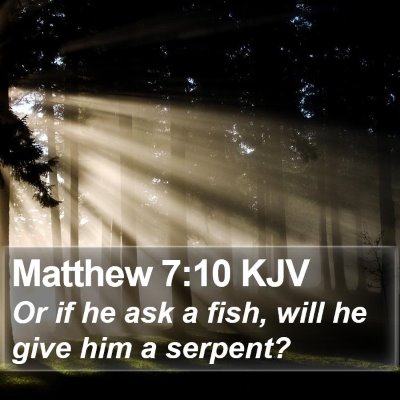 Matthew 7:10 KJV Bible Verse Image
