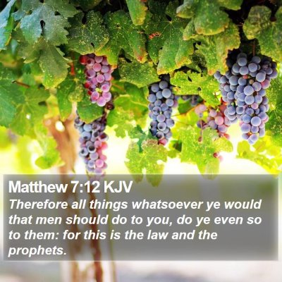 Matthew 7:12 KJV Bible Verse Image