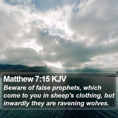 Matthew 7:15 KJV Bible Verse Image