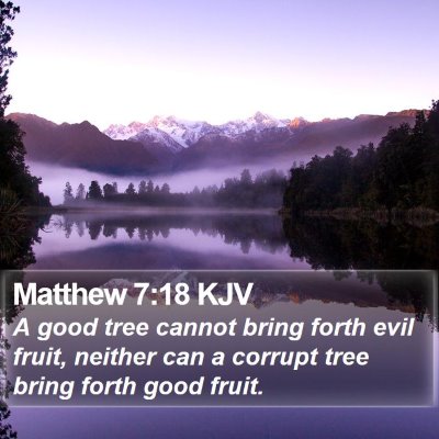 Matthew 7:18 KJV Bible Verse Image