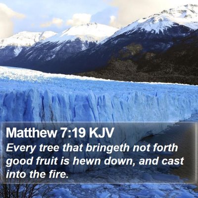Matthew 7:19 KJV Bible Verse Image