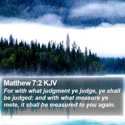 Matthew 7:2 KJV Bible Verse Image
