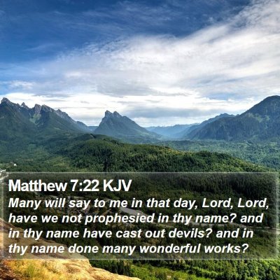 Matthew 7:22 KJV Bible Verse Image
