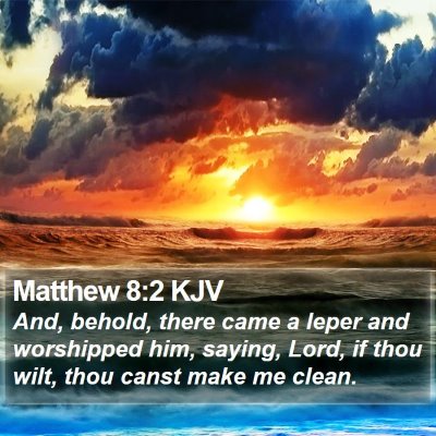 Matthew 8:2 KJV Bible Verse Image