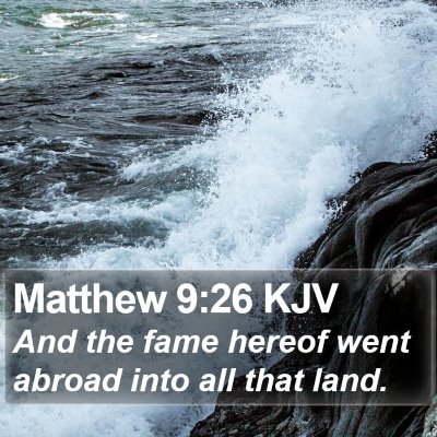 Matthew 9:26 KJV Bible Verse Image