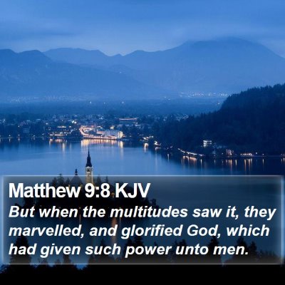 Matthew 9:8 KJV Bible Verse Image