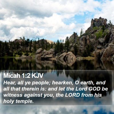 Micah 1:2 KJV Bible Verse Image