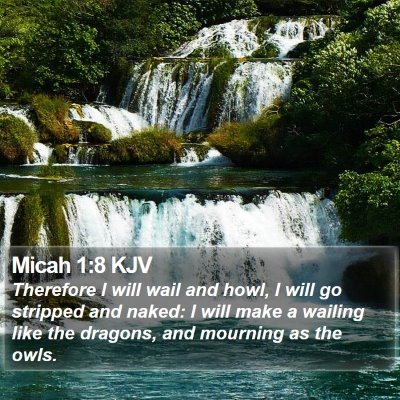 Micah 1:8 KJV Bible Verse Image