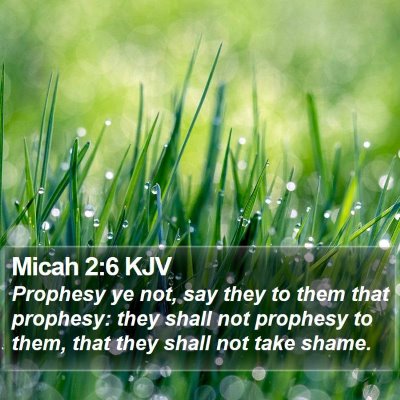 Micah 2:6 KJV Bible Verse Image