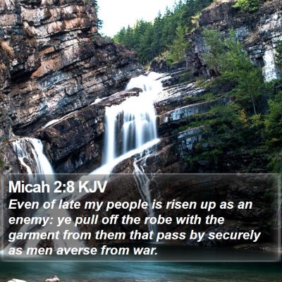 Micah 2:8 KJV Bible Verse Image