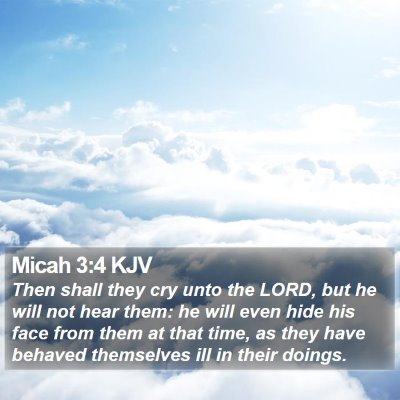 Micah 3:4 KJV Bible Verse Image