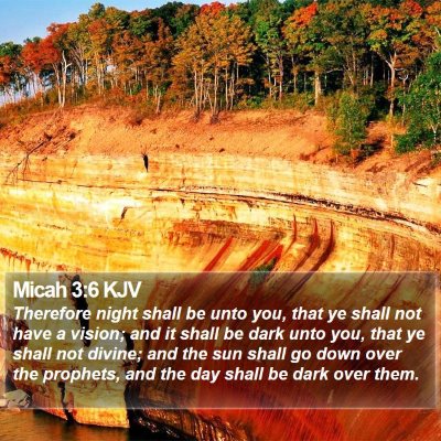 Micah 3:6 KJV Bible Verse Image