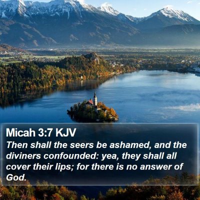 Micah 3:7 KJV Bible Verse Image