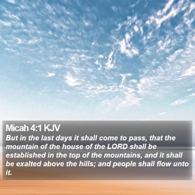 Micah 4:1 KJV Bible Verse Image