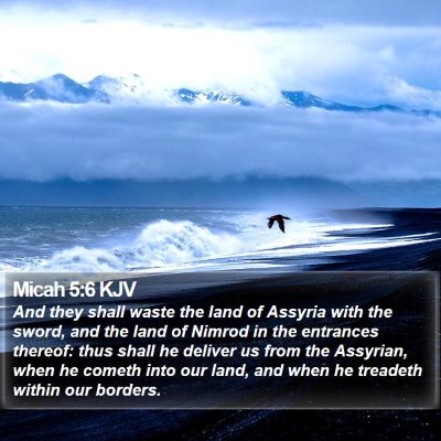 Micah 5:6 KJV Bible Verse Image