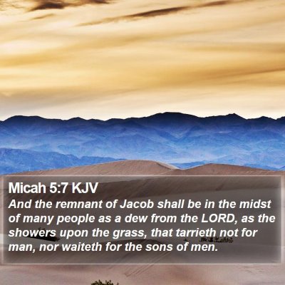 Micah 5:7 KJV Bible Verse Image