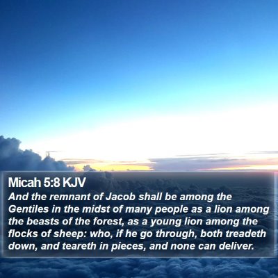 Micah 5:8 KJV Bible Verse Image
