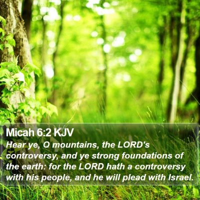 Micah 6:2 KJV Bible Verse Image